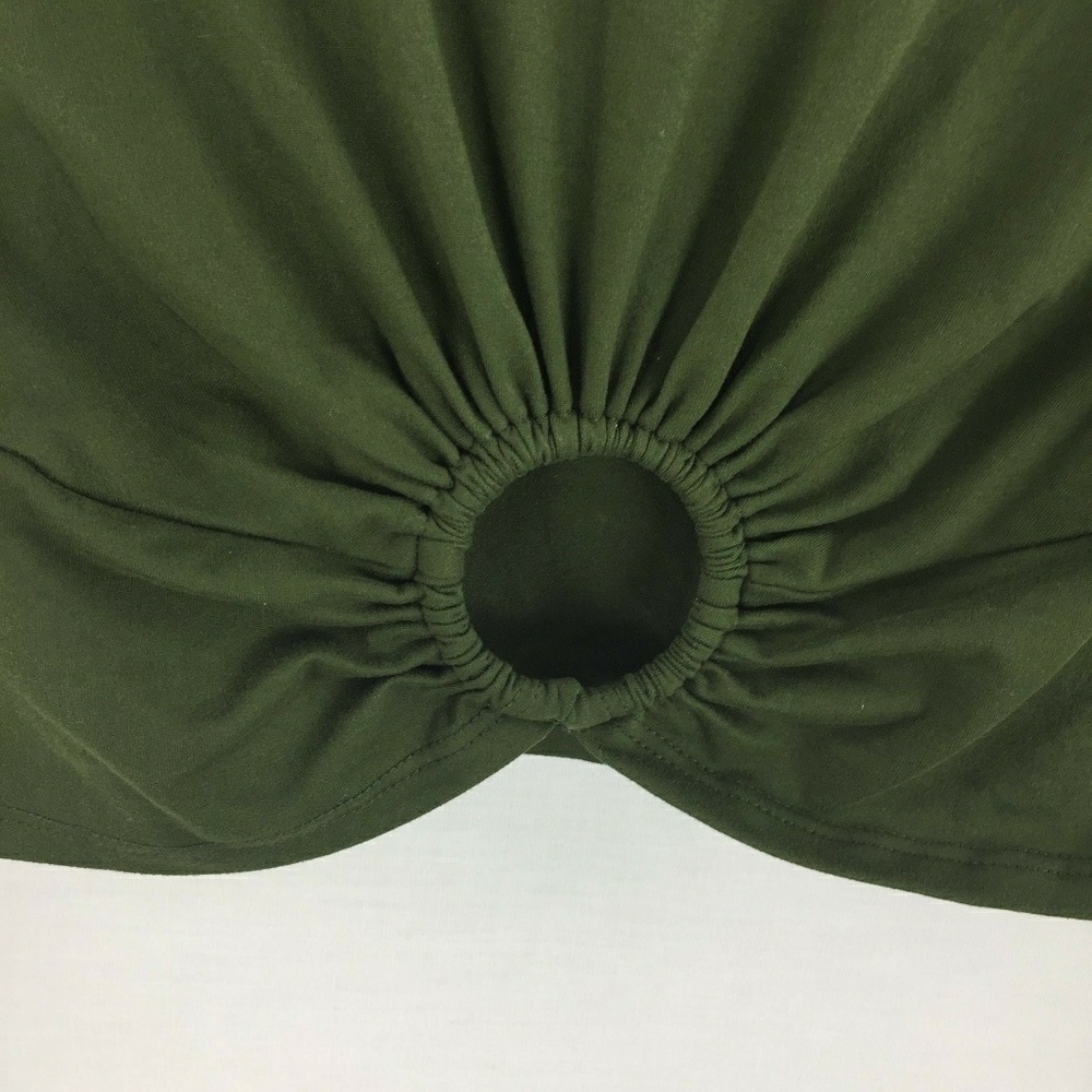 Silence + noise green o ring crop top medium - Picture 4 of 6